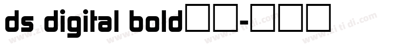 ds digital bold字体字体转换